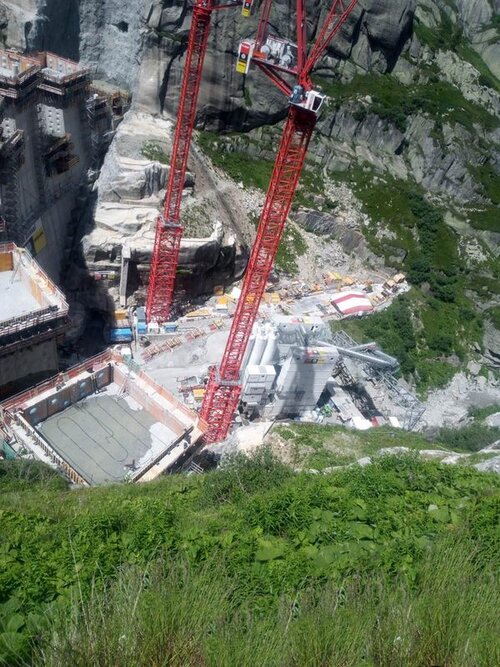 Besichtigung Staumauer Grimsel