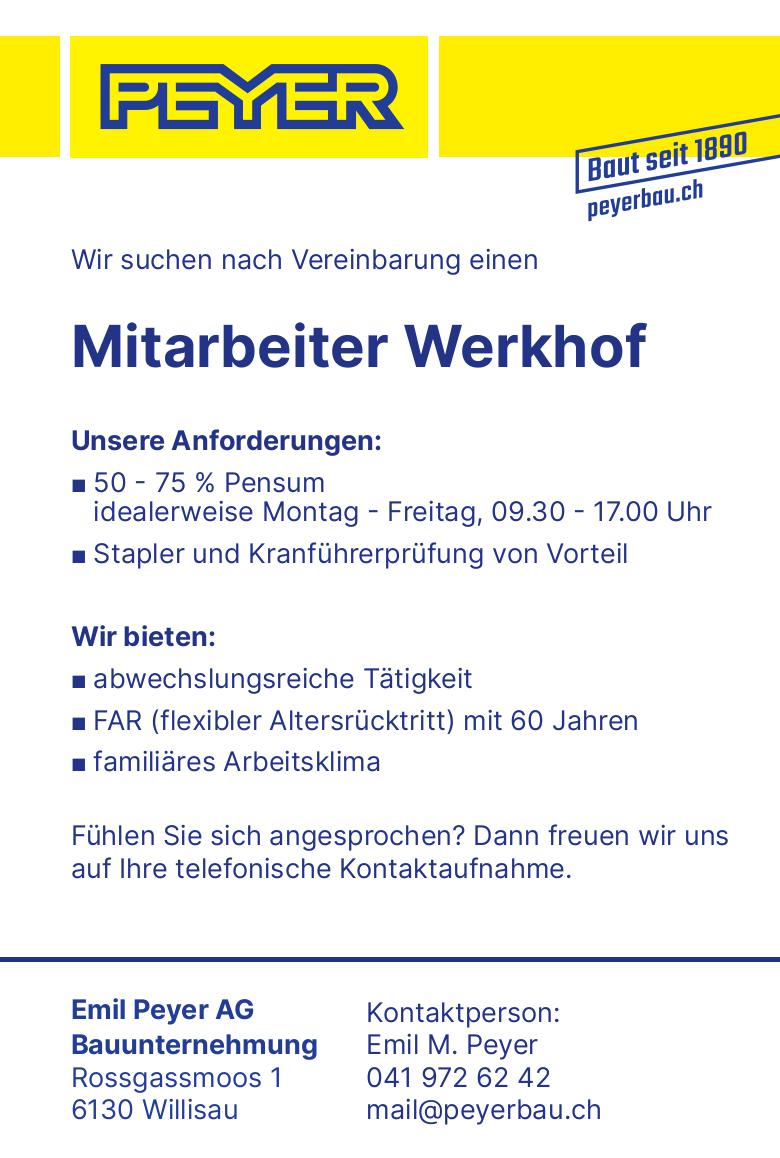 Mitarbeiter Werkhof